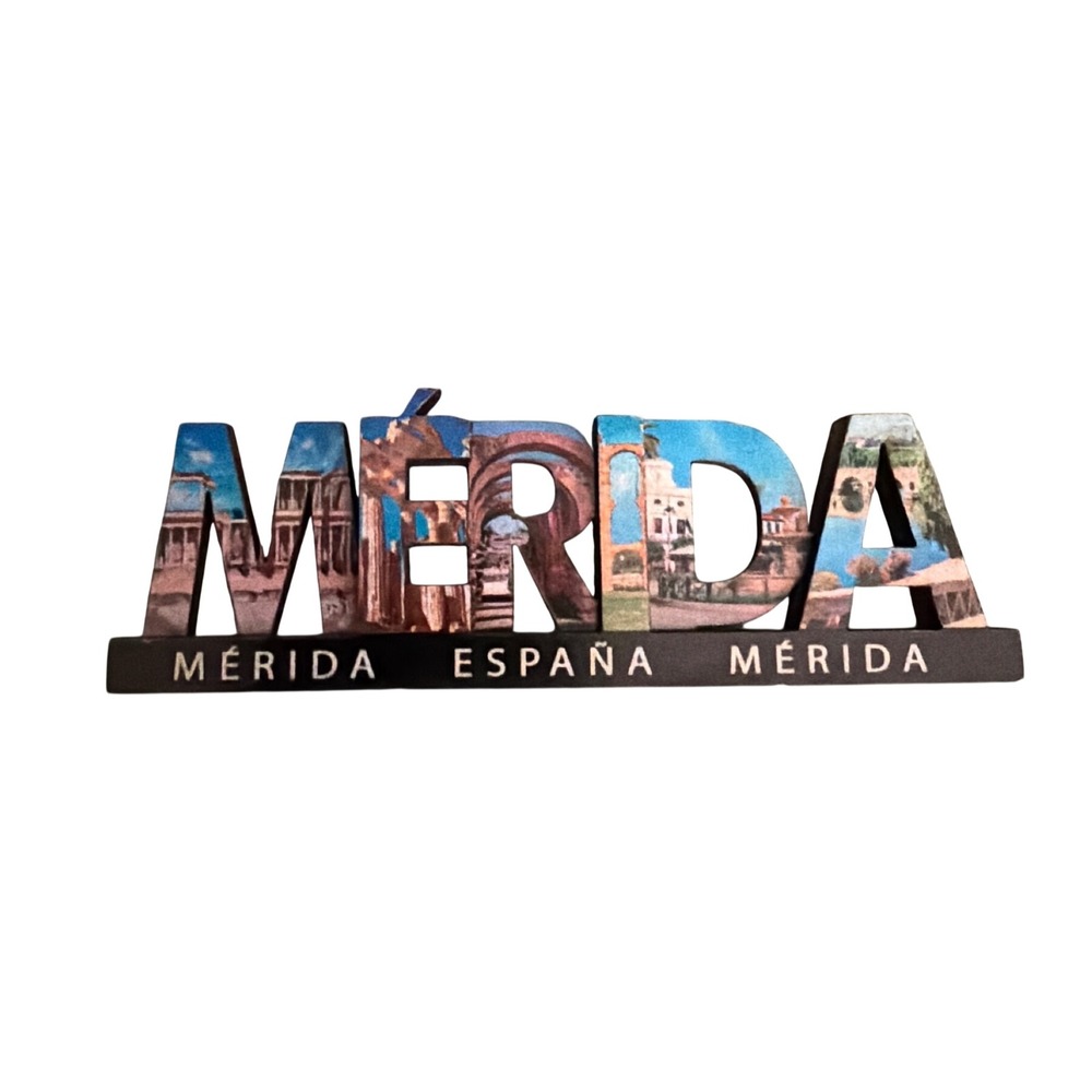 Merida Spain Landmark Souvenir Magnet Multicolor New